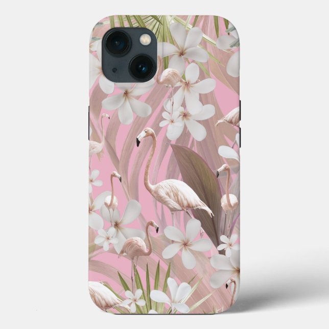 Pastel Flamingo Jungle Kärlek #2 #tropical #wall (Baksida)