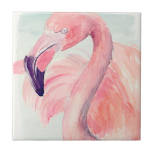 Pastel Flamingo Kakelplatta