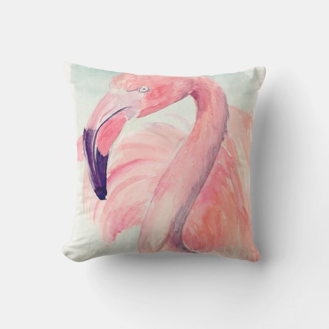 Pastel Flamingo Kudde (Framsida)