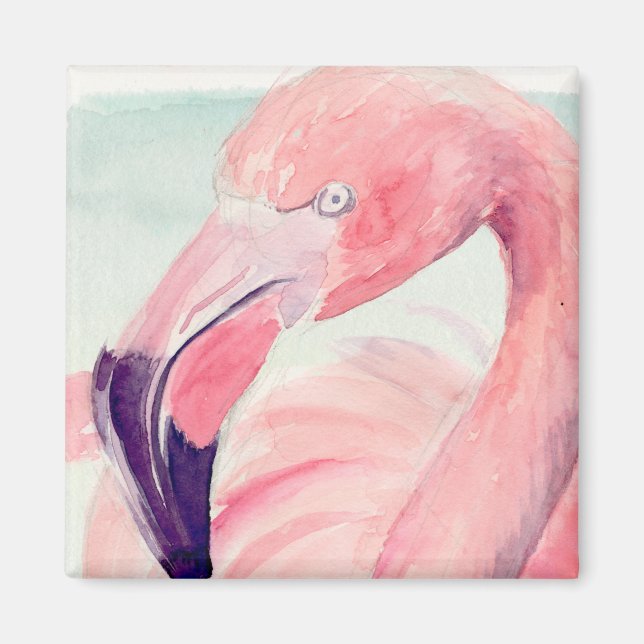Pastel Flamingo Magnet (Framsidan)