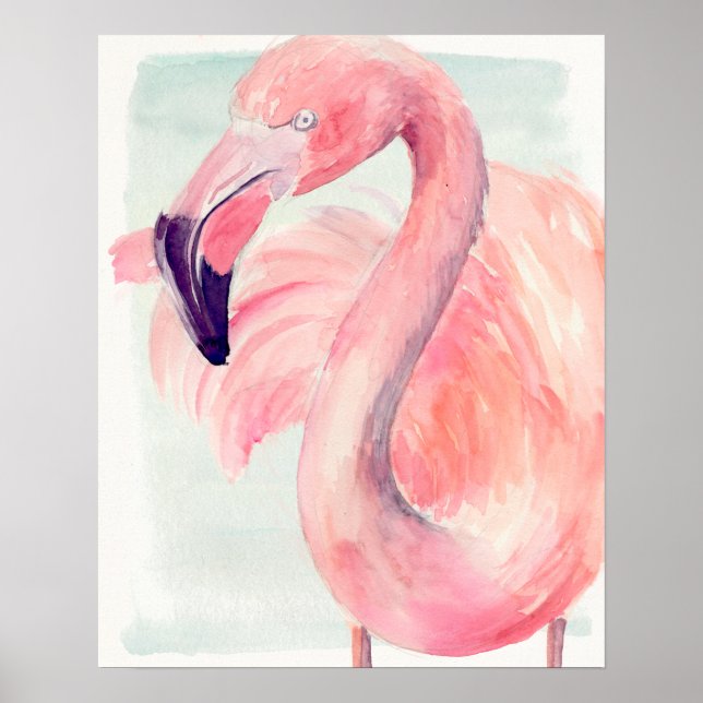 Pastel Flamingo Poster (Framsidan)