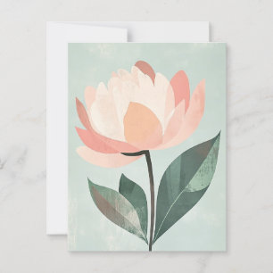 Pastel Flora i Stillness #088 Vykort