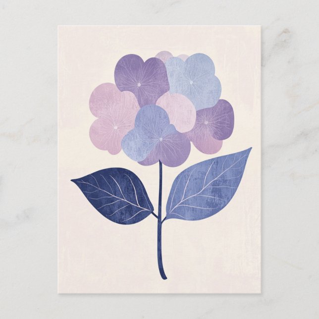 Pastel Flora i Stillness #089 Vykort (Framsida)