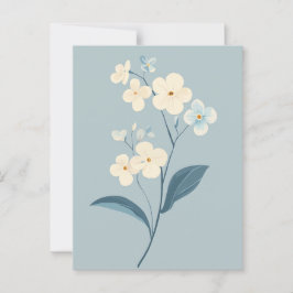 Pastel Flora i Stillness #093 Vykort