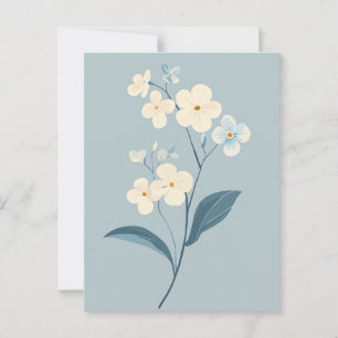 Pastel Flora i Stillness #093 Vykort
