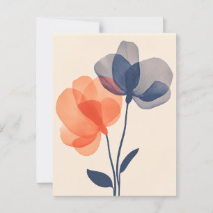 Pastel Flora i Stillness #094 Vykort