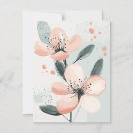 Pastel Flora i Stillness #097 Vykort