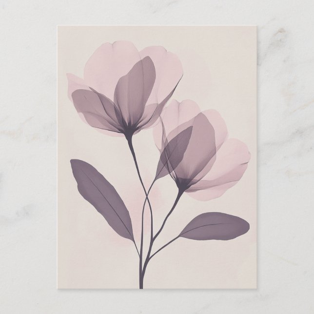 Pastel Flora i Stillness #100 Vykort (Framsida)