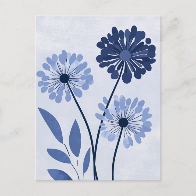 Pastel Flora i Stillness #102 Vykort (Framsida)