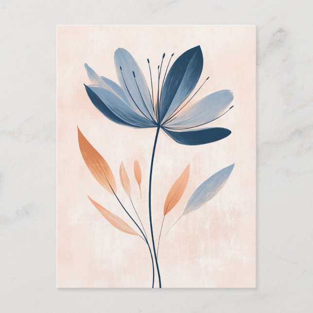 Pastel Flora i Stillness #104 Vykort (Framsida)