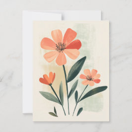 Pastel Flora i Stillness #105 Vykort