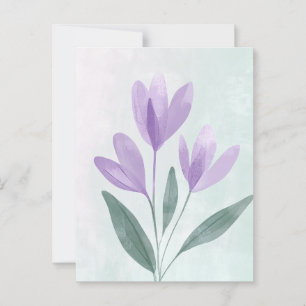 Pastel Flora i Stillness #107 Vykort