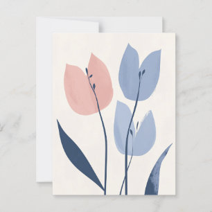 Pastel Flora i Stillness #108 Vykort