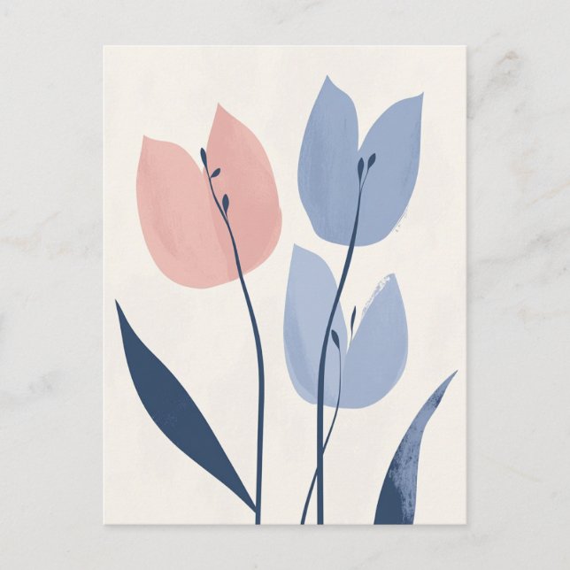 Pastel Flora i Stillness #108 Vykort (Framsida)