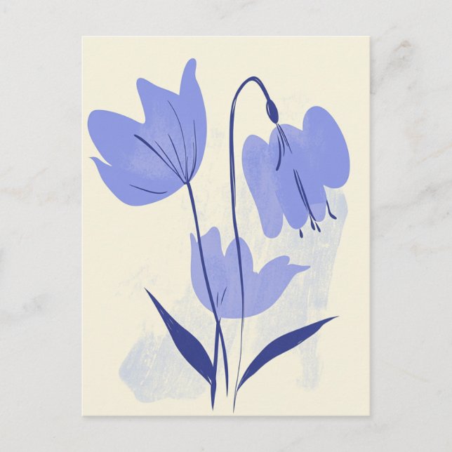 Pastel Flora i Stillness #110 Vykort (Framsida)