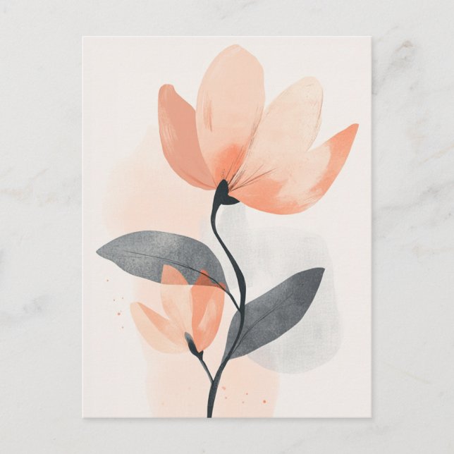 Pastel Flora i Stillness #111 Vykort (Framsida)