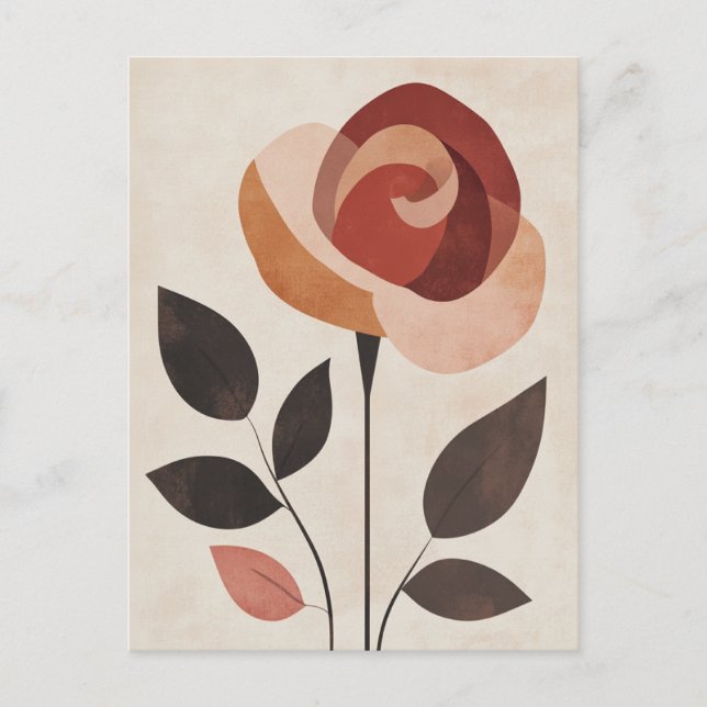 Pastel Flora in Stillness #095 Vykort (Framsida)