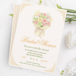 Pastel Floral Bridal Shower Invite – Japanese  Inbjudningar