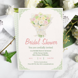 Pastel Floral Bridal Shower Invite – Japanese  Inbjudningar