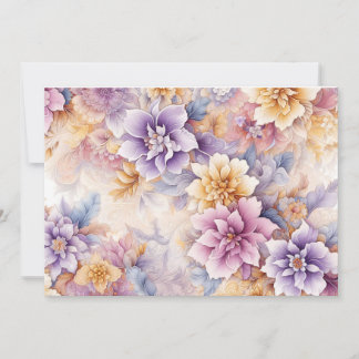 Pastel Floral Card Pack x 10 Julkort