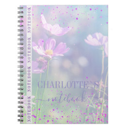 Pastel Floral  Customizable Sunshine Anteckningsbok
