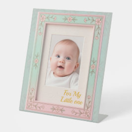 Pastel Floral Pink Mint Picture Frame