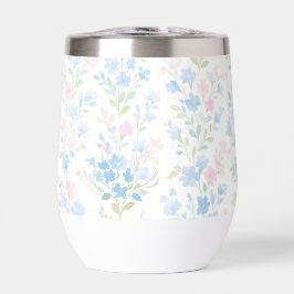 Pastel Floral Thermal Wine Tumbler