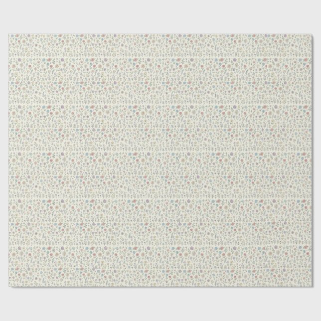 pastel floral wrapping paper. presentpapper (Platt)