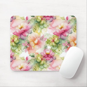 Pastel Flower Alcohol Bläck Illustration Musmatta