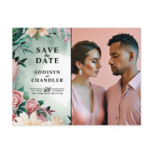 Pastel Flower Elegance: Sage Grönt Blommigt Bröllo