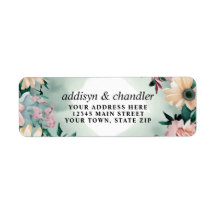 Pastel Flower Elegance: Sage Grönt Blommigt Bröllo