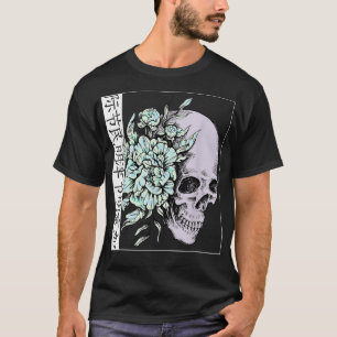 Pastel Flower I Skull I Aesthetic Art I Japanska A T Shirt