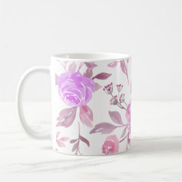 Pastel Flower Mönster Kaffemugg