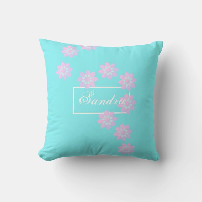 Pastel Flower Petals Sandra Cushion Dekorativ kudd Kudde (Framsida)