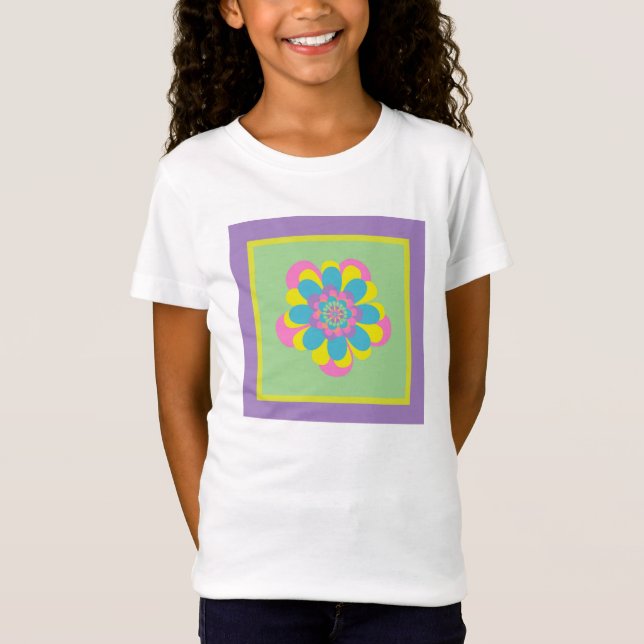 Pastel Flower Tee Shirt (Framsida)