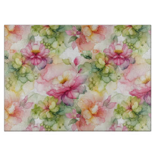 Pastel Flowers Alcohol Bläck Illustration