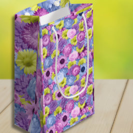 Pastel Flowers Gift Bag