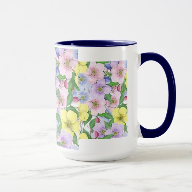 Pastel Flowers - Mugg (Höger)