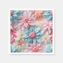 Pastel Flowers Pappersservett