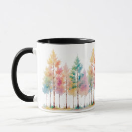 Pastel Forest Whisper – Sip in Colorful Calm Mugg