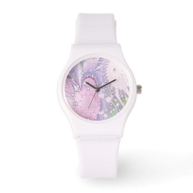 Pastel Fractal Armbandsur (Framsida)