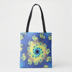 Pastel Fractal Galaxies Multiplikation Abstrakt Tygkasse