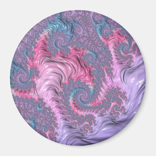 Pastel Fractal Magnet (Framsidan)