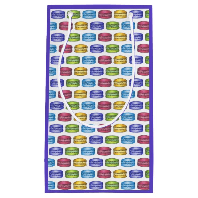 Pastel Fransk Macaron Cookies Bakery Pastry Shop (Framsidan)