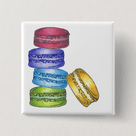 Pastel Fransk Macaron Cookies Bakery Pastry Shop Knapp