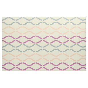 Pastel Funky Retro Geometric Mönster 3 Tyg