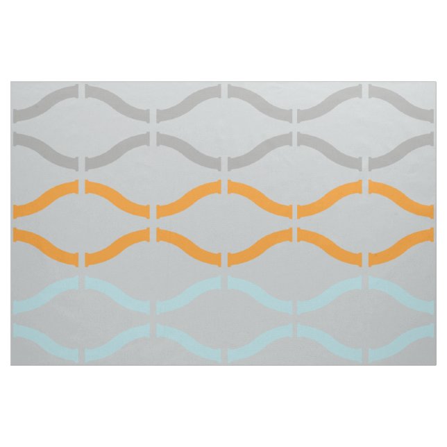 Pastel Funky Retro Geometric Mönster Tyg (Fat Quarter)