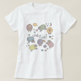 Pastel Funny Pun What Flock Cute Sheep T Shirt