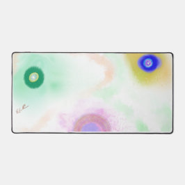 Pastel Galaxies Impressionist Art Desk Mat