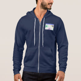 Pastel Galaxies Impressionist Men's Zip-Up Hoodie T Shirt